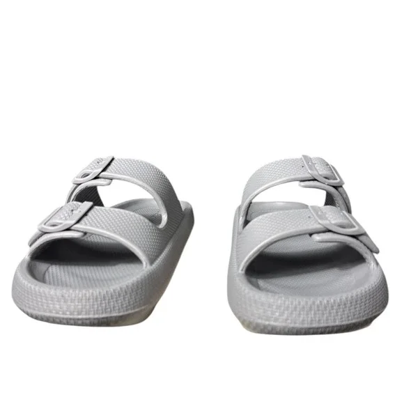NEW J Slides Women's SoCool Gray‎ Beach Slide Comfortable Sandals Size 10 - Picture 4 of 5